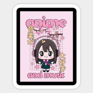 Dynamic Anime Vibes: A Journey of Color and Emotion Sticker